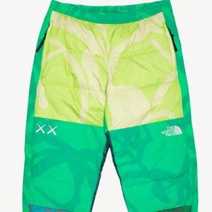 KAWS The North Face Retro 1996 Nuptse Pants Safety Green Large TNF Ski Snowboard